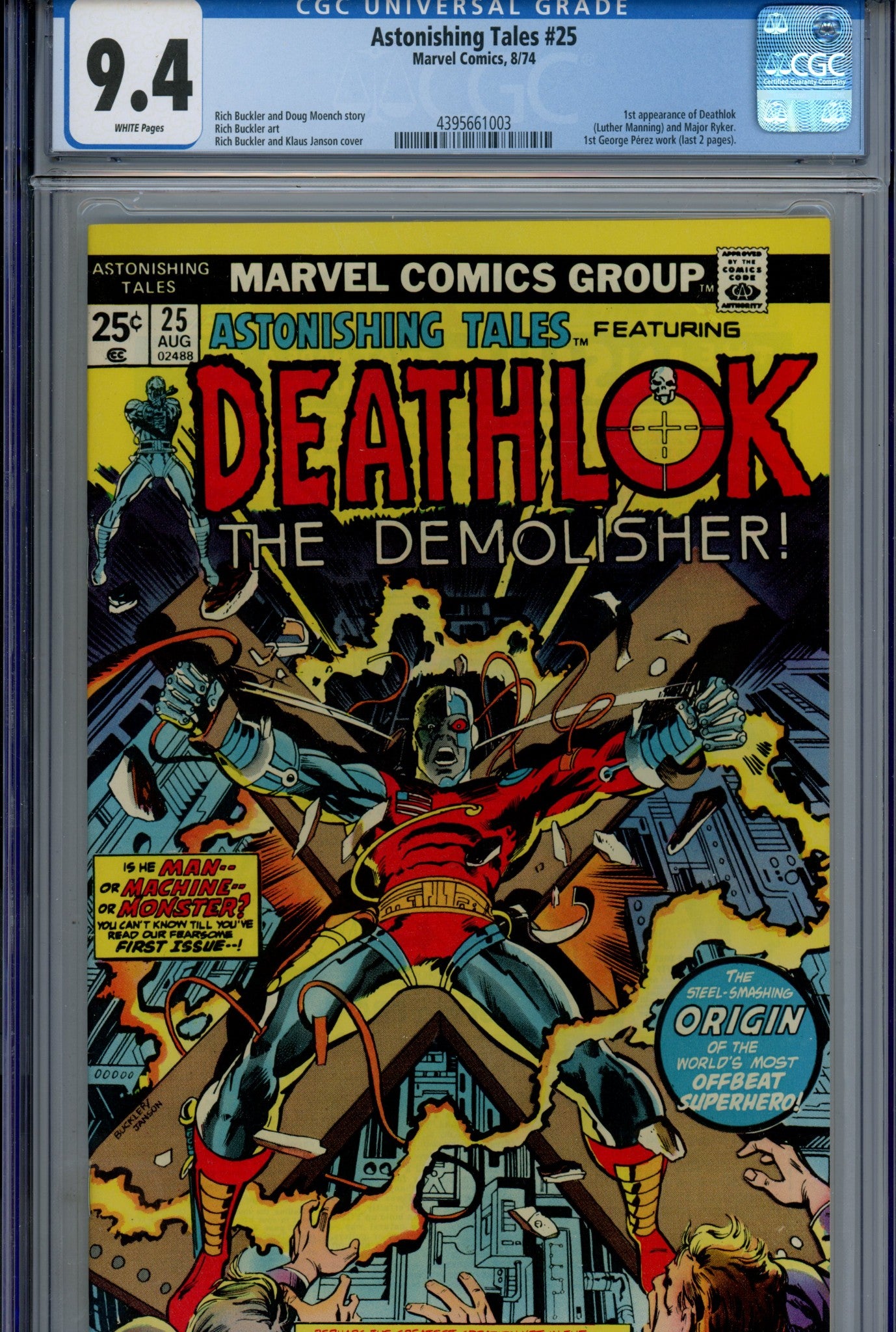 Astonishing Tales Vol 1 25 CGC 9.4 (NM) (1974) 