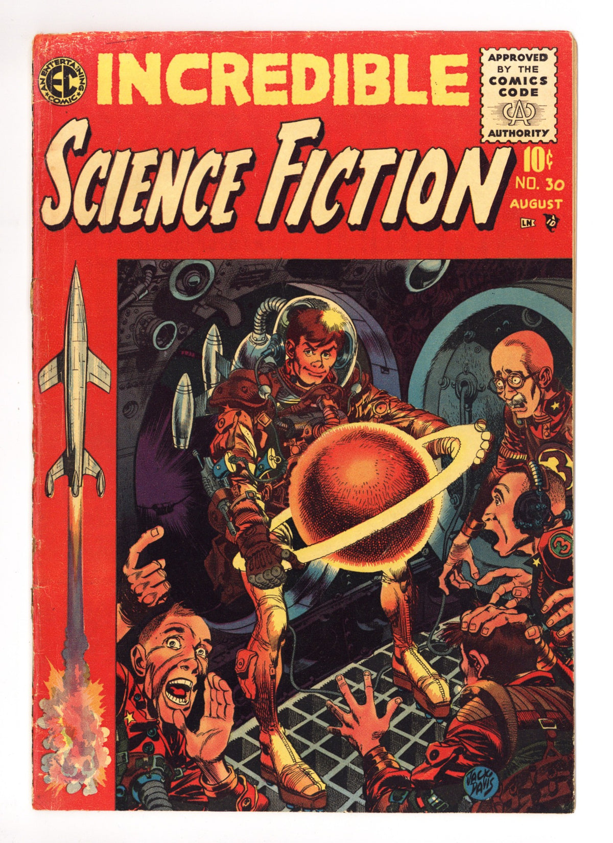 Incredible Science Fiction   30  VG+ (4.5) Spine Glued  (1955)        
