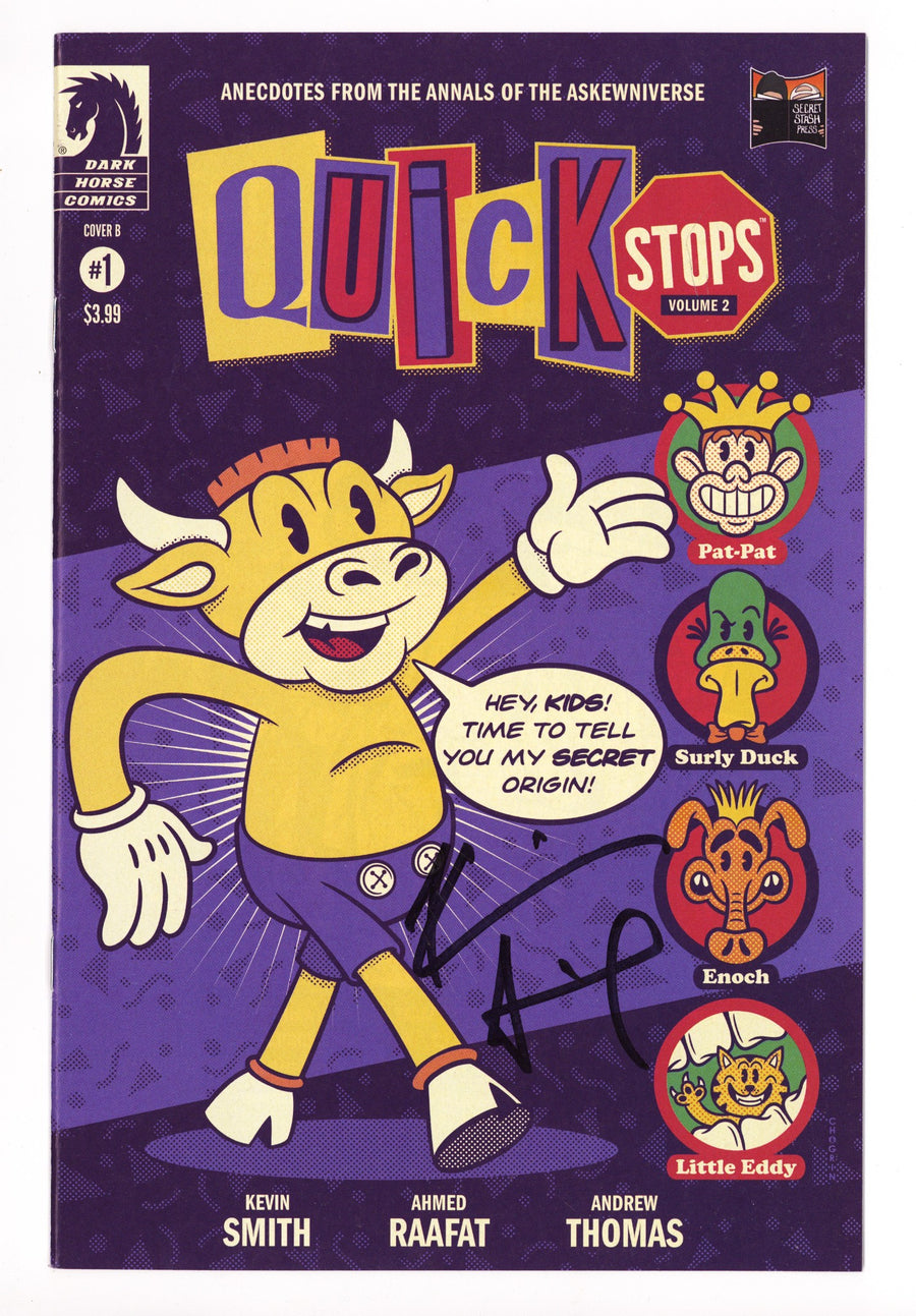 Quick Stops II 1 High Grade (2023) Chogrin Variant Signed x1 Cover Kevin Smith 