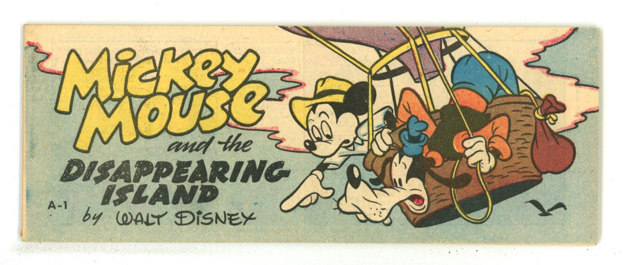 Wheaties Cereal Mickey Mouse & The Disappearing Island A-1 VF- (7.5) (1950) 