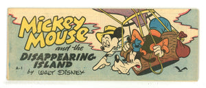 Wheaties Cereal Mickey Mouse & The Disappearing Island A-1 VF- (7.5) (1950) 