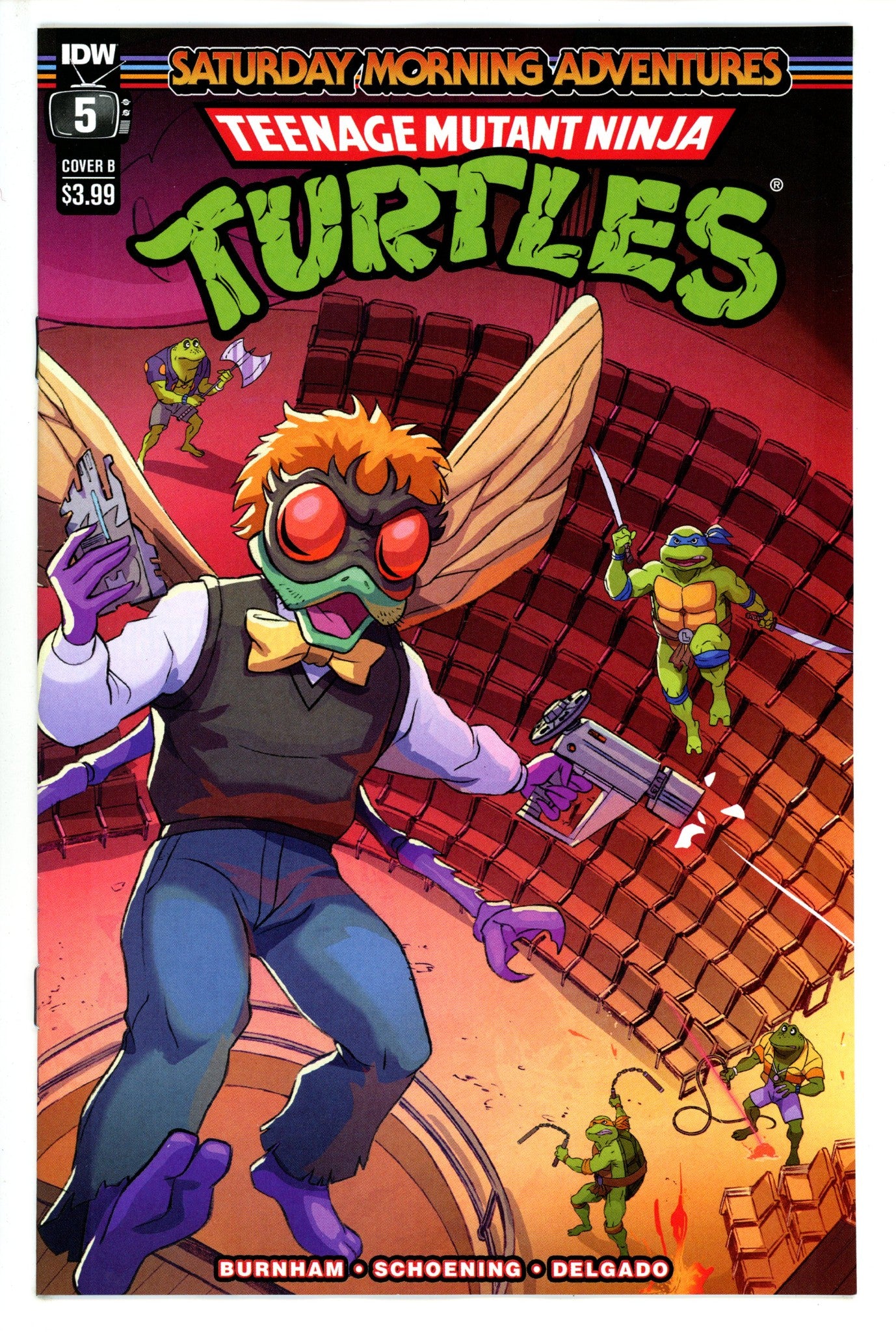 Teenage Mutant Ninja Turtles Saturday Morning Adventures 5 Schoening Variant (1900)