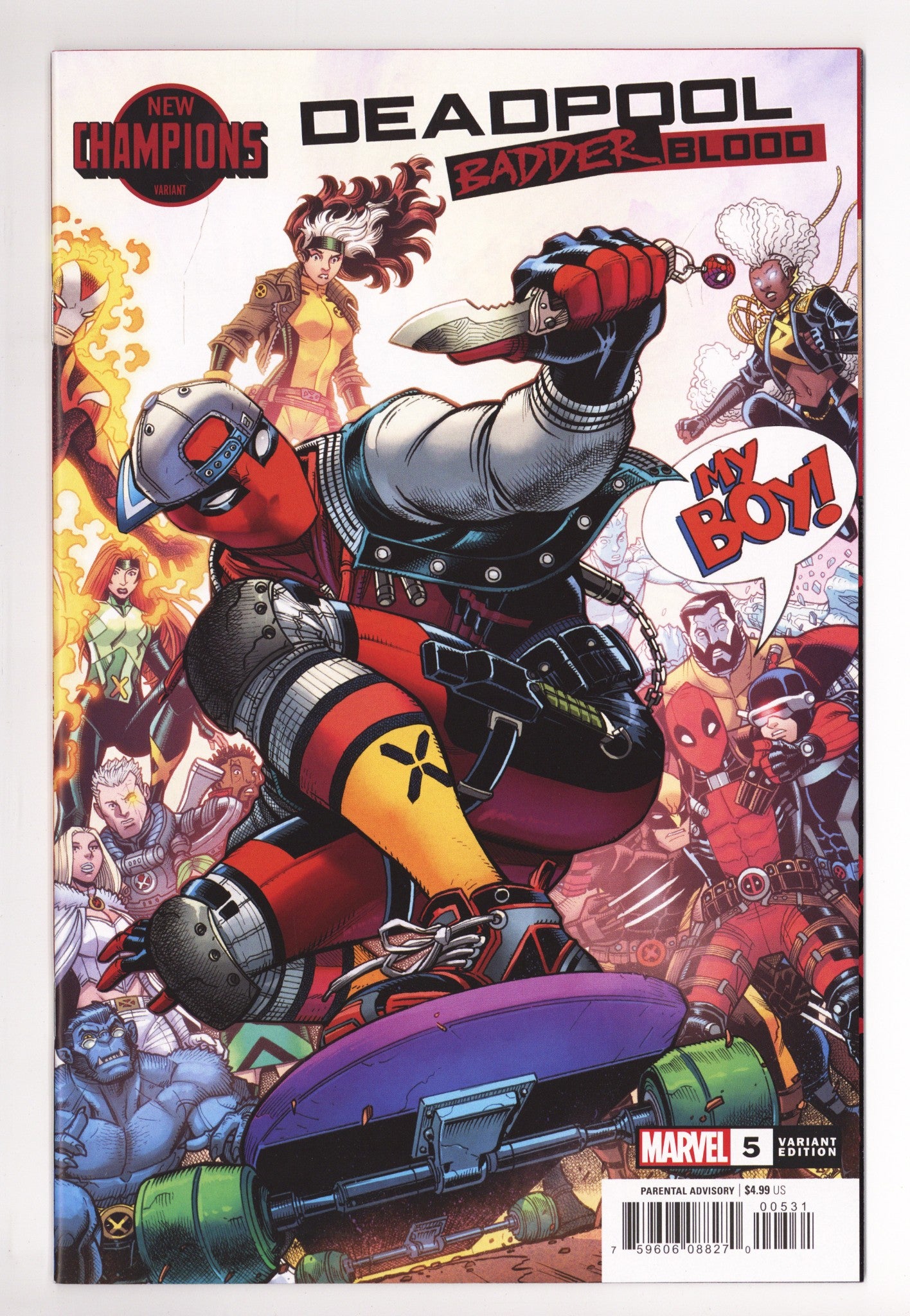 Deadpool: Badder Blood 5 NM- (9.2) (2023) Bradshaw New Champions Variant 