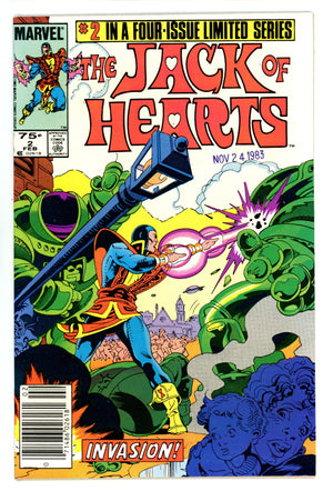 The Jack of Hearts 2 VF/NM (9.0) (1984) Canadian Price Variant