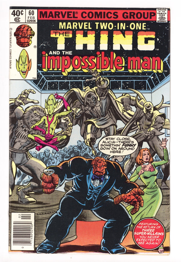 Marvel Two-in-One Vol 1 60 High Grade (1980) Newsstand