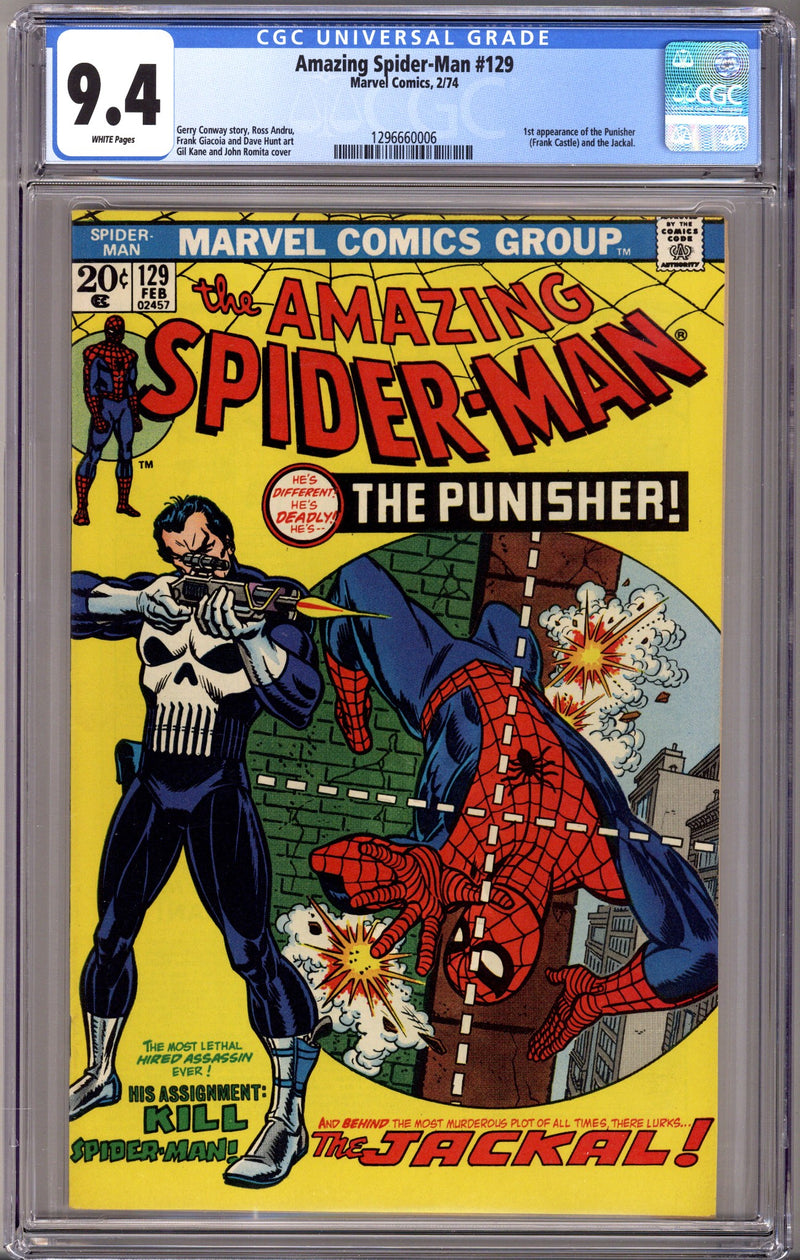 The Amazing Spider-Man Vol 1 129 CGC 9.4 (NM) (1974) 