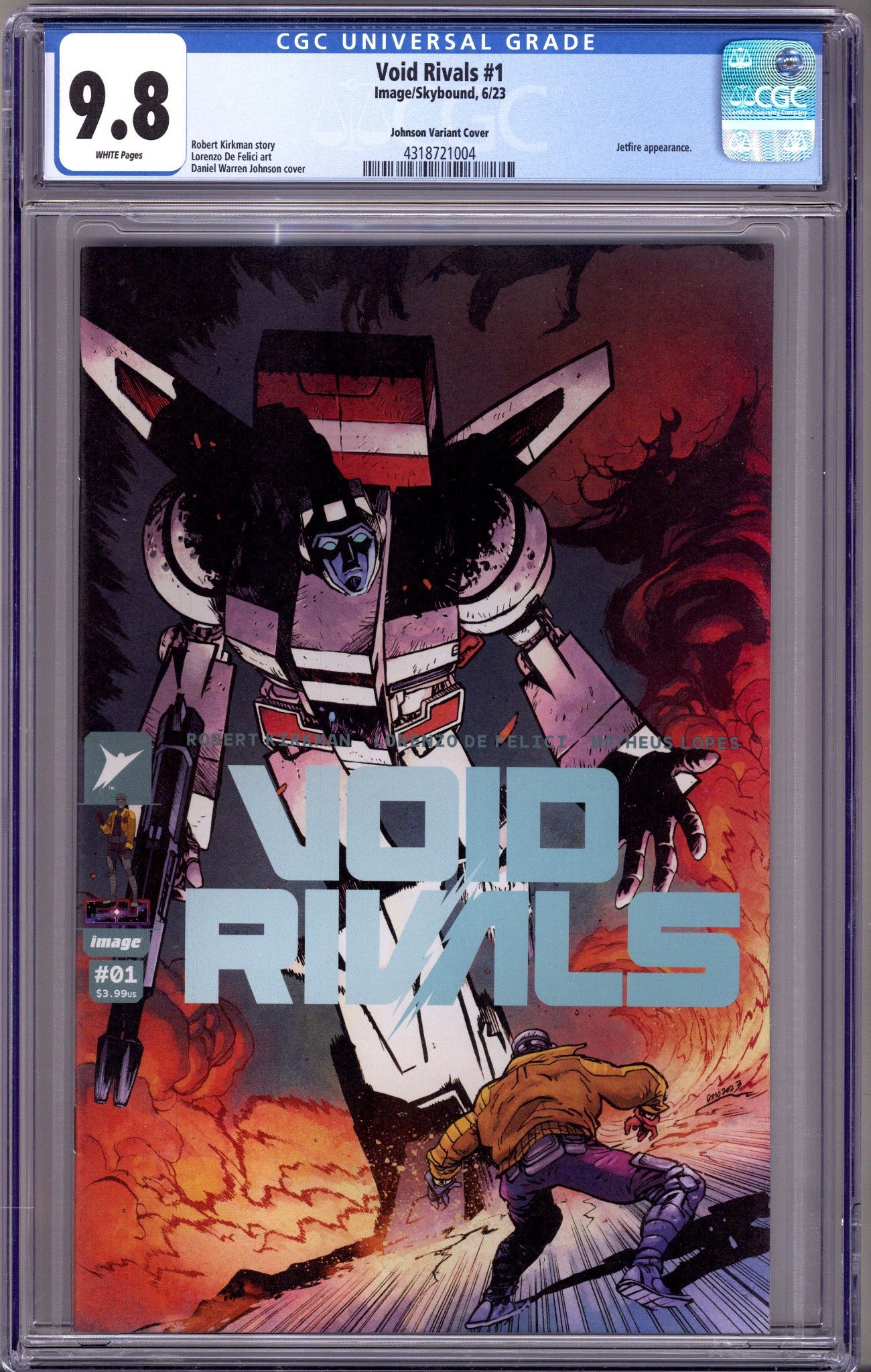 Void Rivals 1 CGC 9.8 (NM/M) (2023) Johnson Incentive Variant 