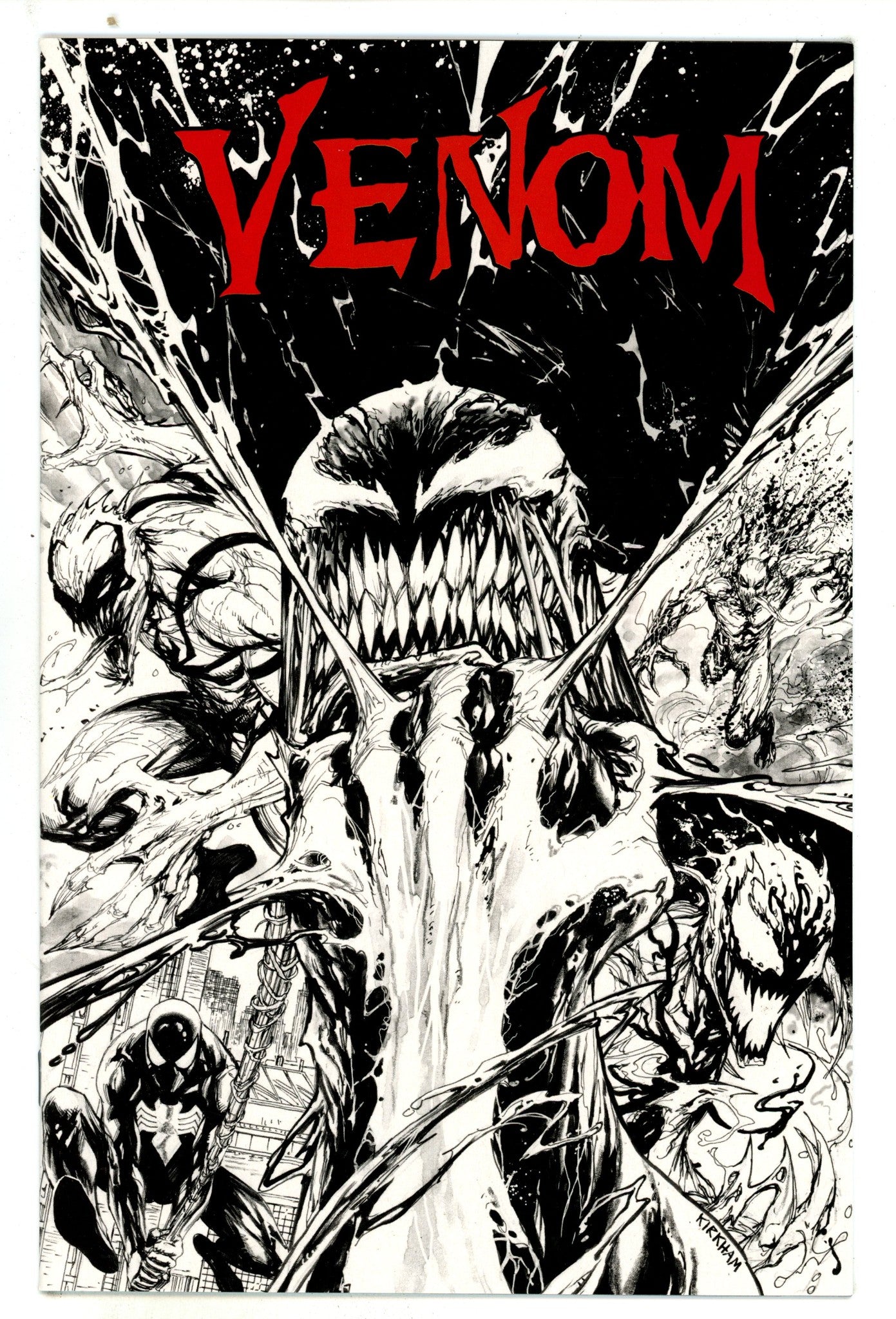 Venom Vol 3 3 NM- (9.2) (2017) Kirkham B&W Exclusive Variant 