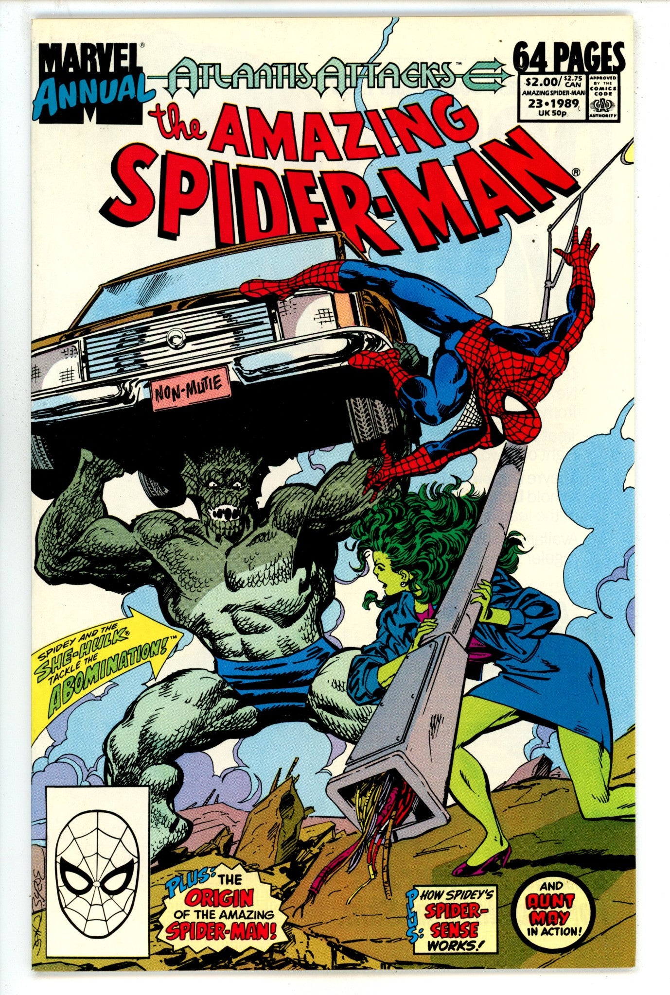The Amazing Spider-Man Annual Vol 1 23 NM- (9.2) (1989) 