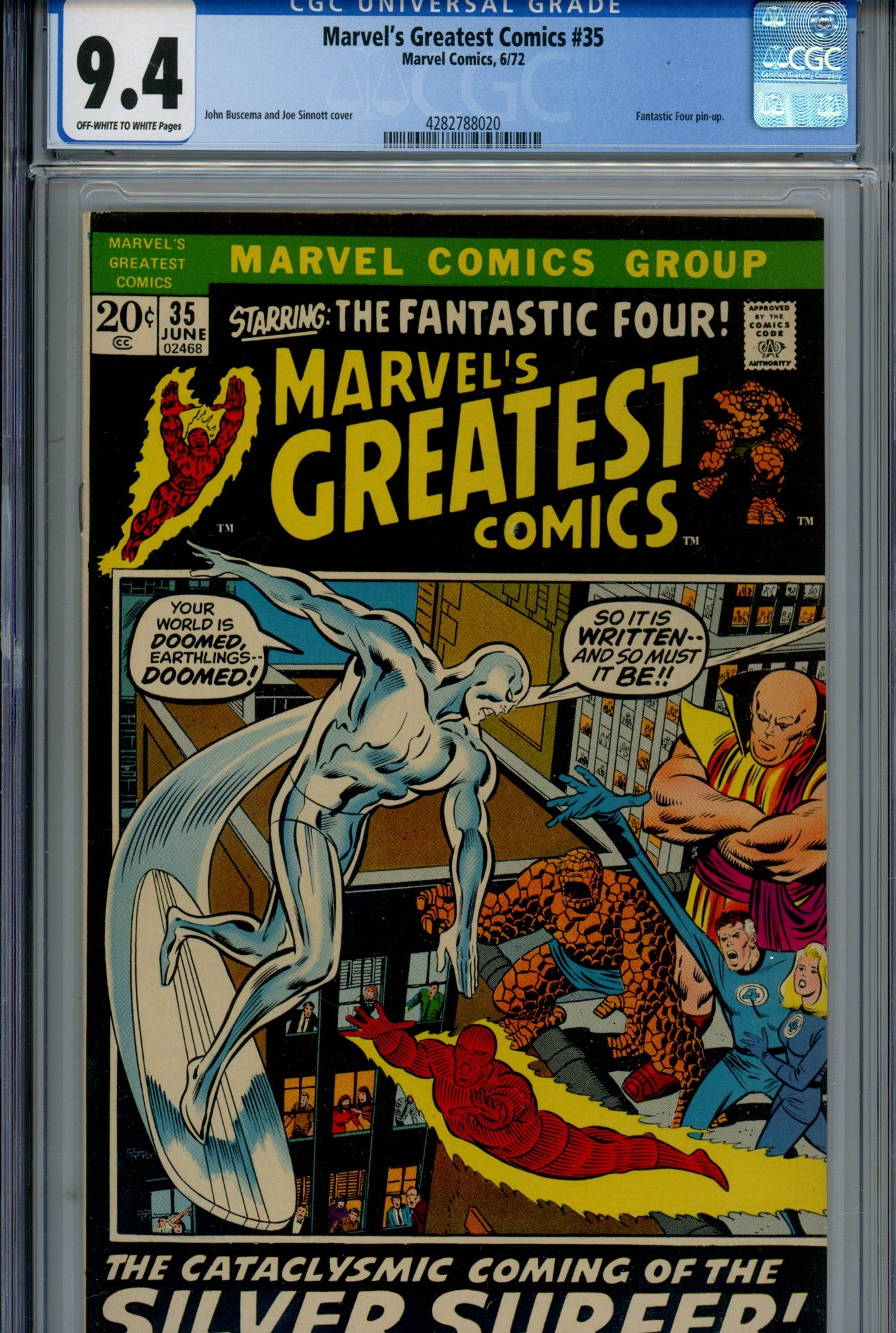 Marvel's Greatest Comics 35 CGC 9.4 (1972)