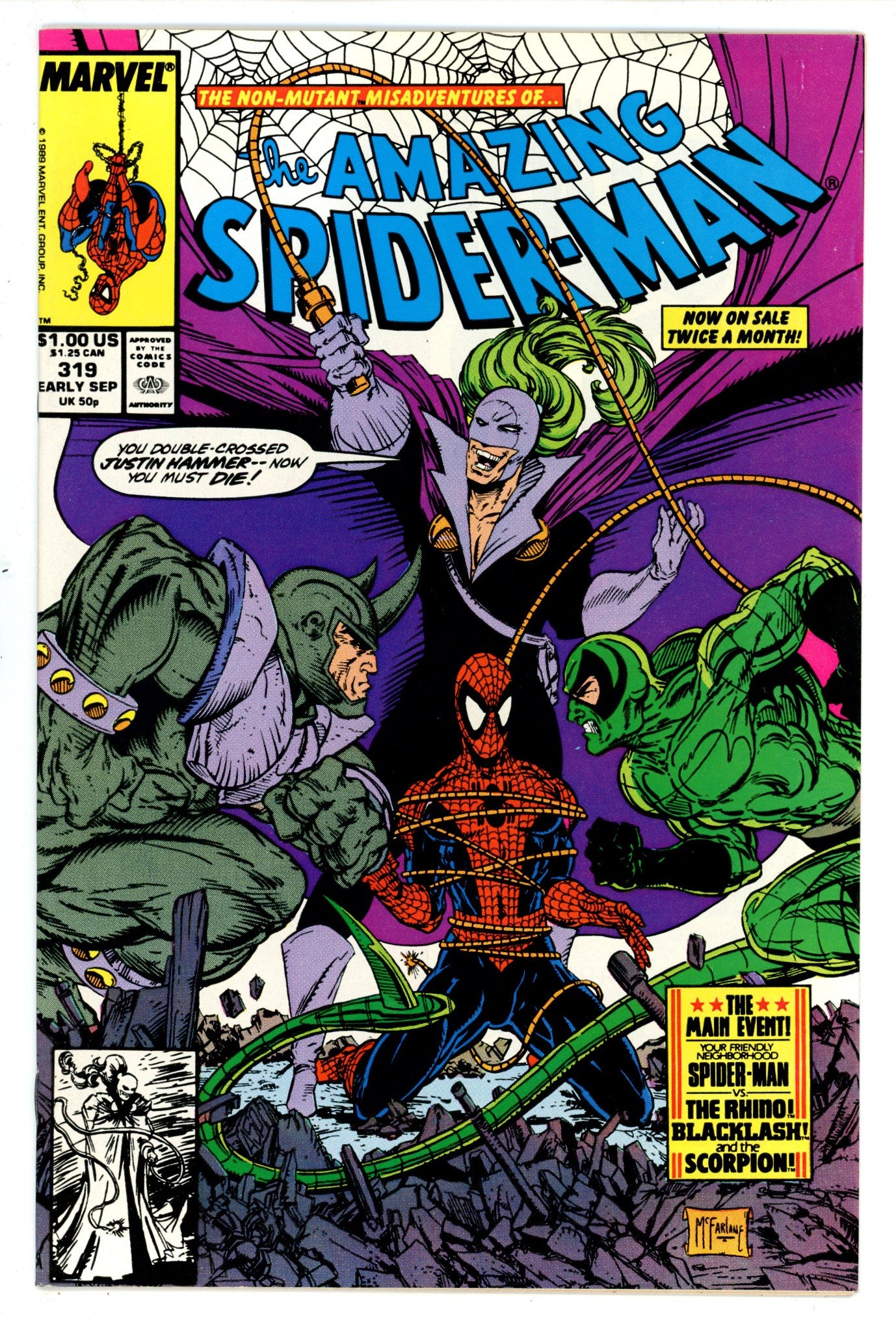 The Amazing Spider-Man Vol 1 319 VF (8.0) (1989) 