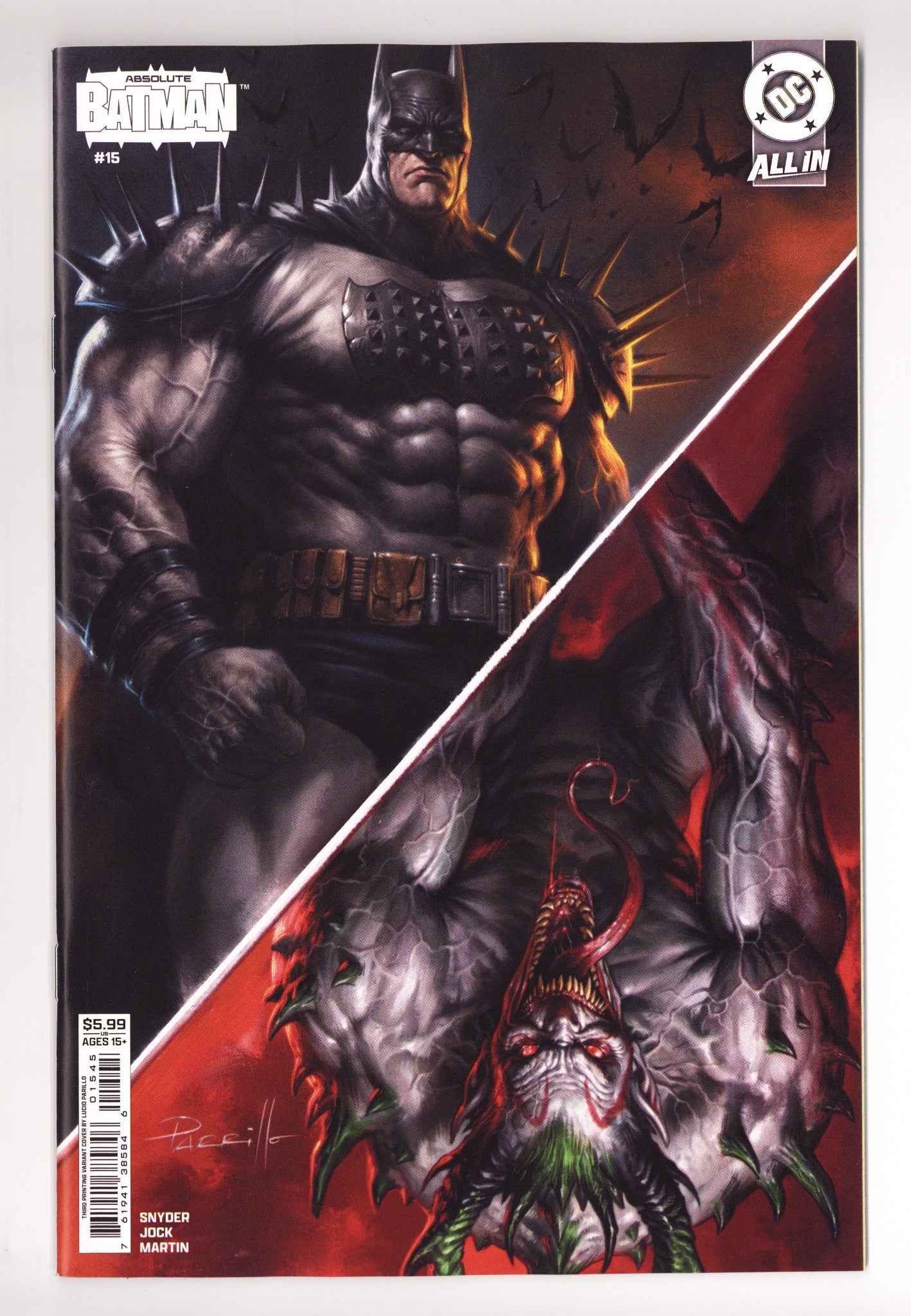 Absolute Batman  15 Parrillo  3rd Print Variant   (2026)
