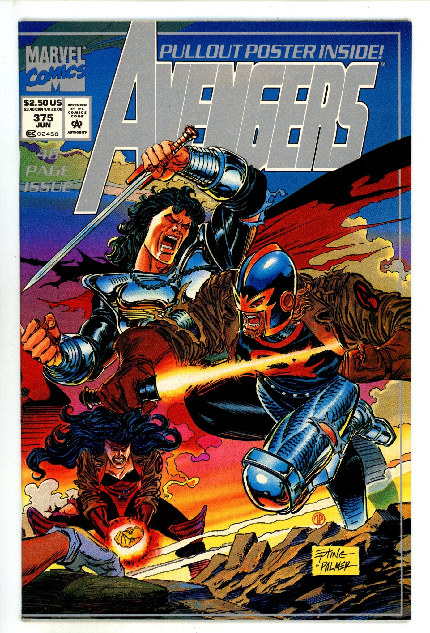 The Avengers Vol 1 375 High Grade (1994) Newsstand 