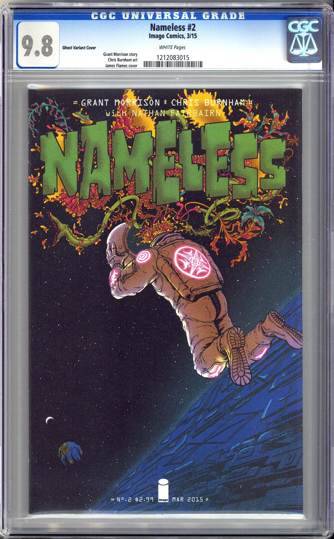 Nameless 2 CGC 9.8 (NM/M) (2015) Flames Ghost Exclusive Variant 