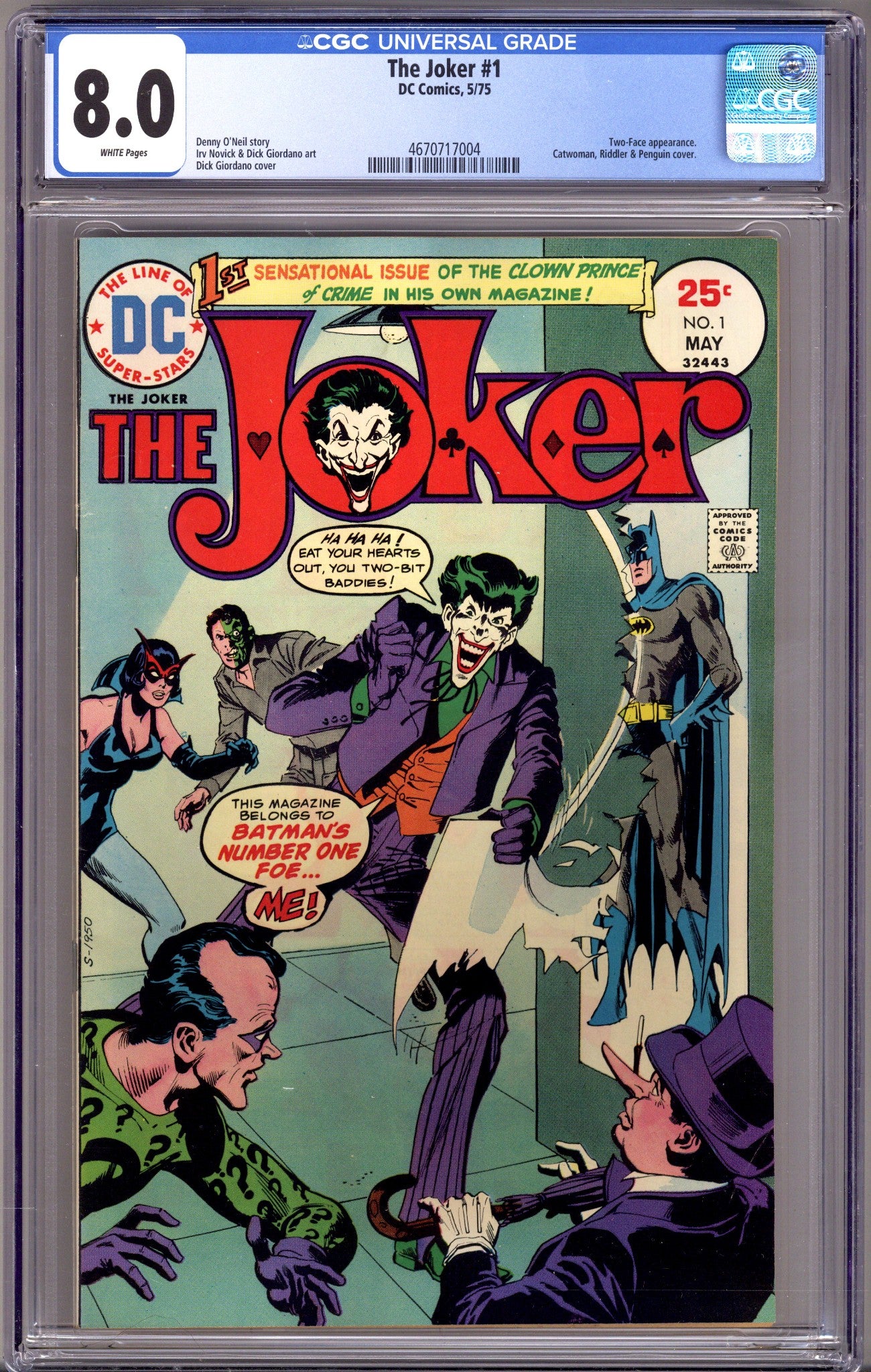 The Joker Vol 1 1 CGC 8.0 (VF) (1975) 