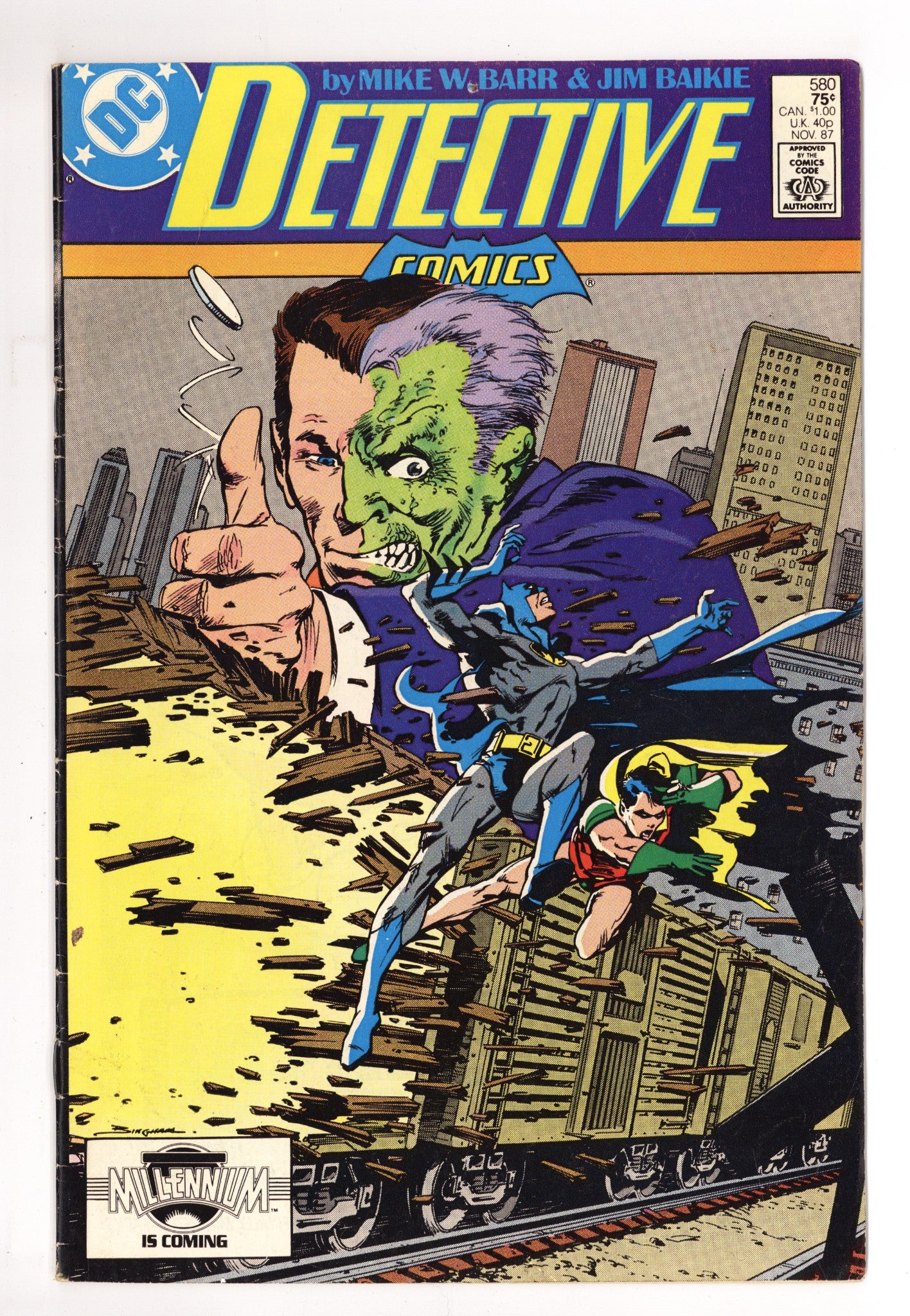 Detective Comics Vol 1 580 Mid Grade (1987) 