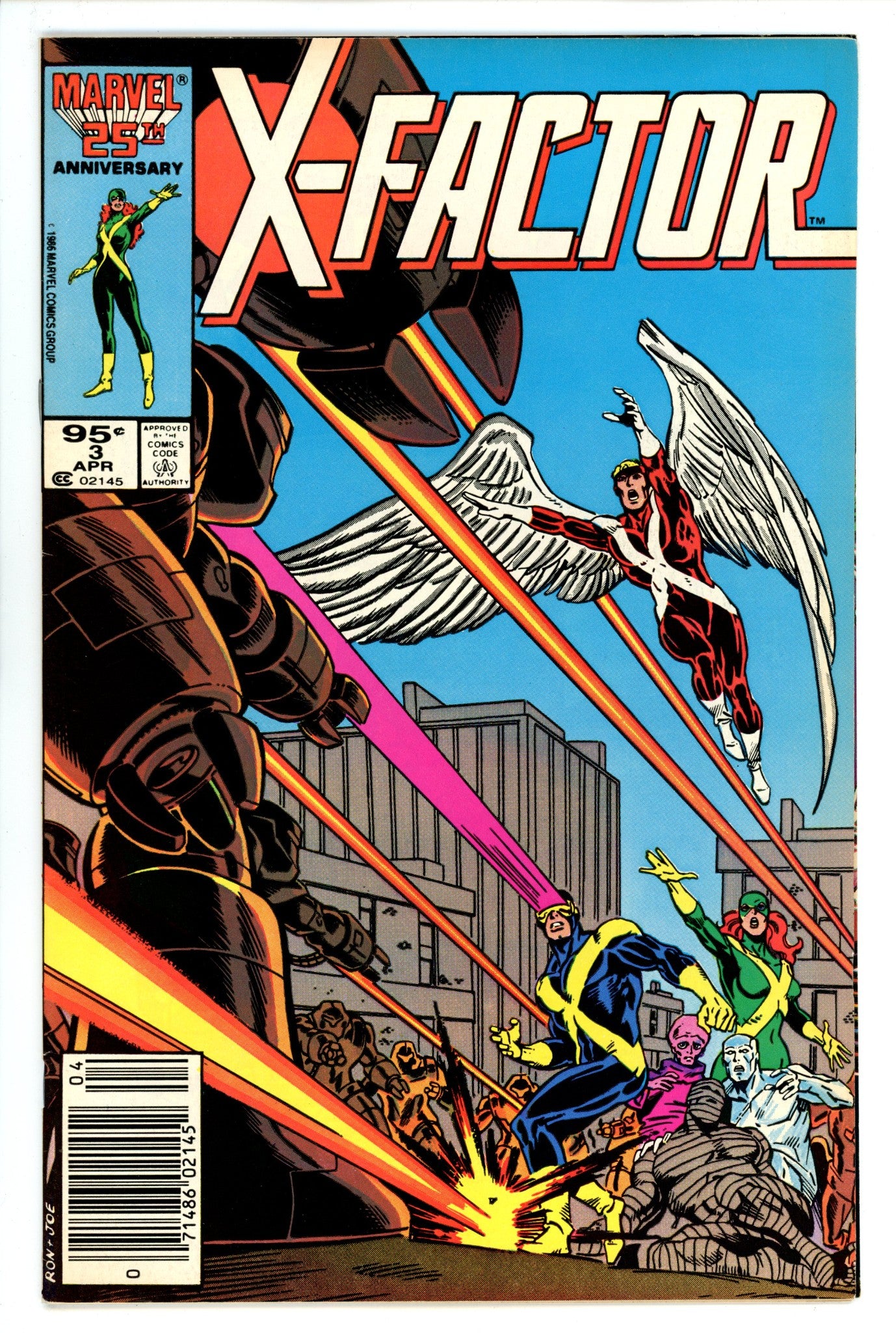 X-Factor Vol 1 3 FN- (5.5) (1986) Canadian Price Variant 