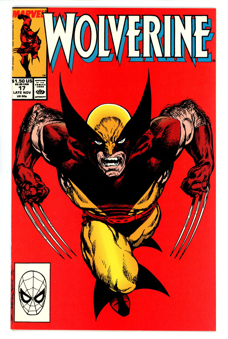 Wolverine Vol 2 17 NM- (9.2) (1989) 