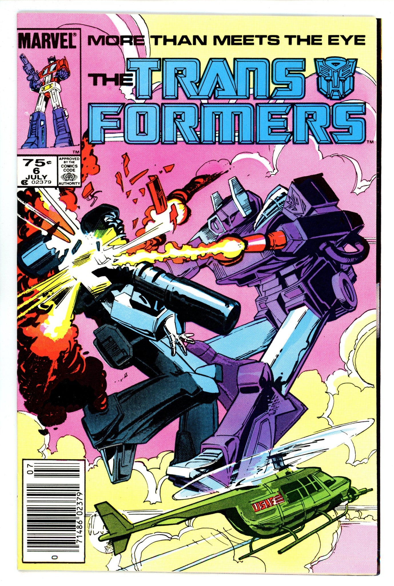 The Transformers 6 VF+ (8.5) (1985) Newsstand 