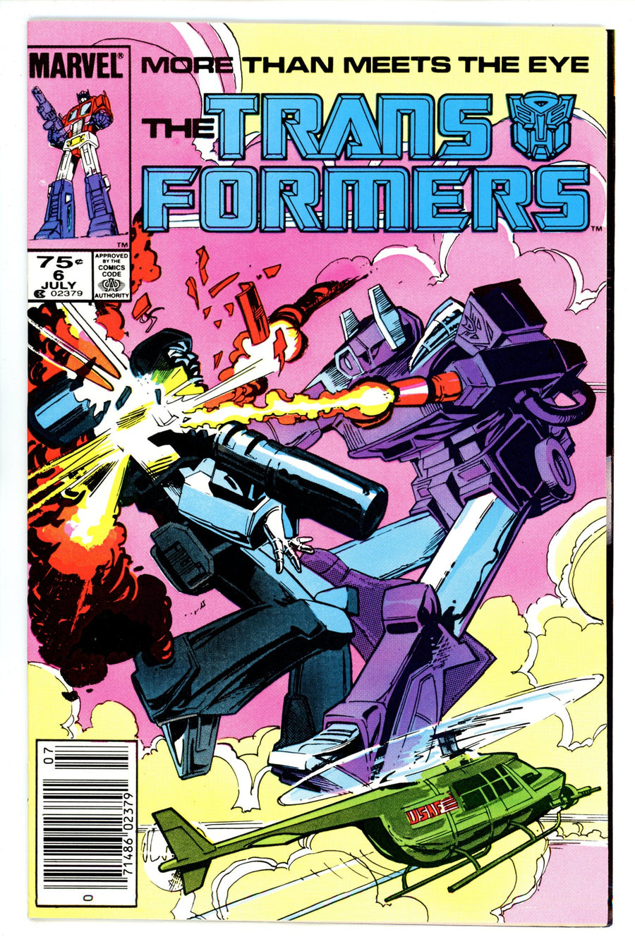 The Transformers 6 VF+ (8.5) (1985) Newsstand 