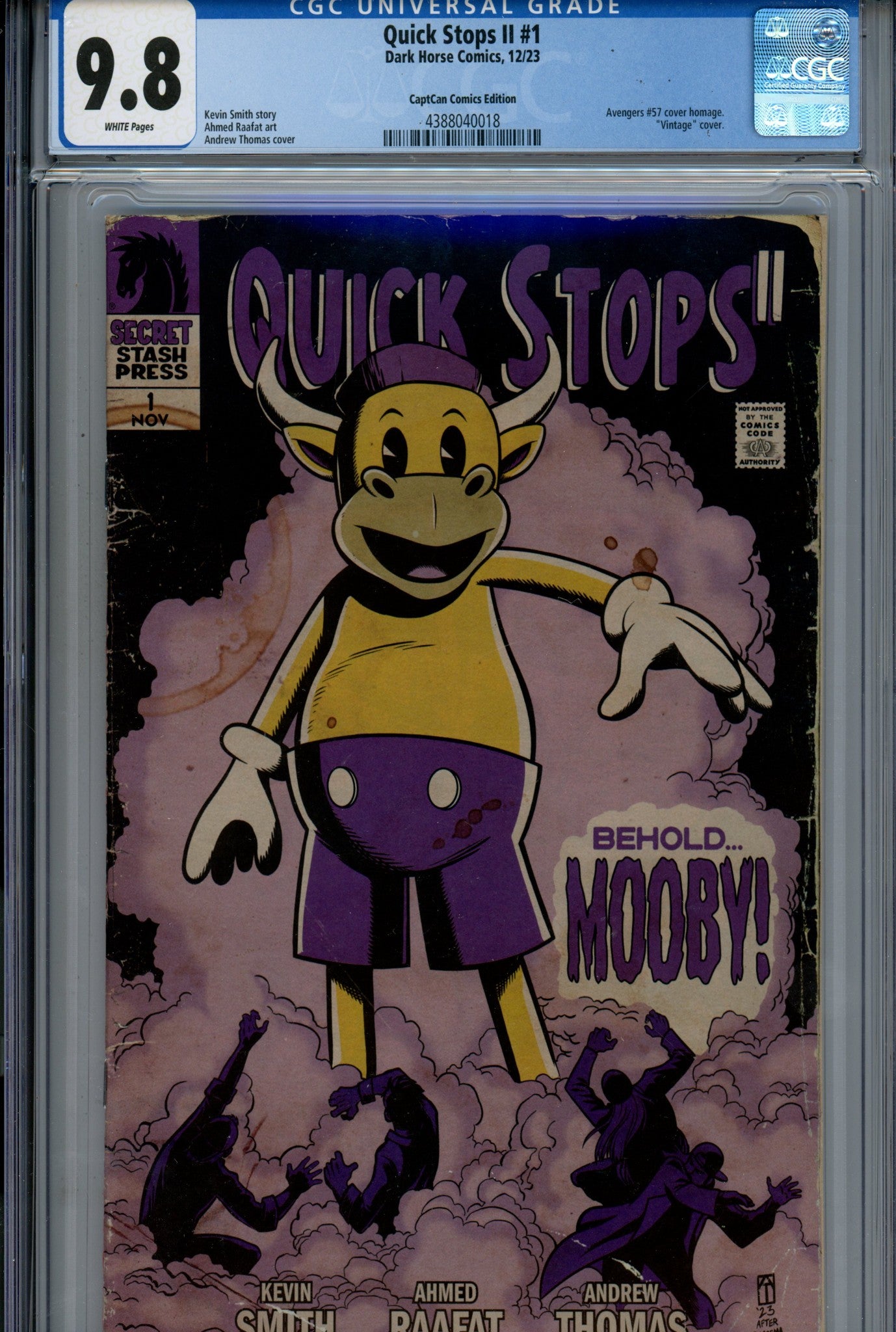 Quick Stops II 1 CGC 9.8 (NM/M) (2023) Thomas Homage Exclusive Variant 