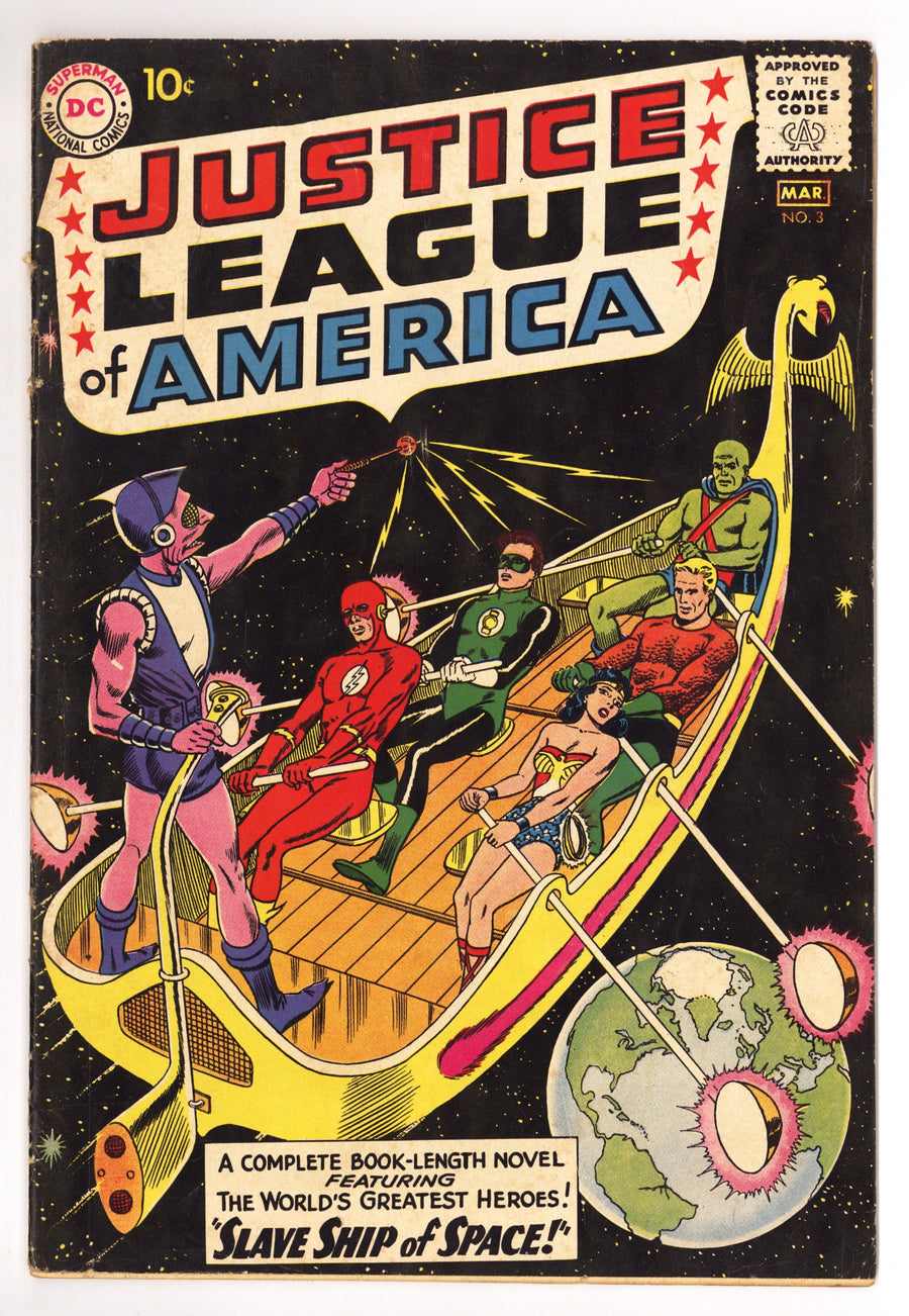 Justice League of America Vol 1 3 GD/VG (3.0) Colour Touch (1961) 