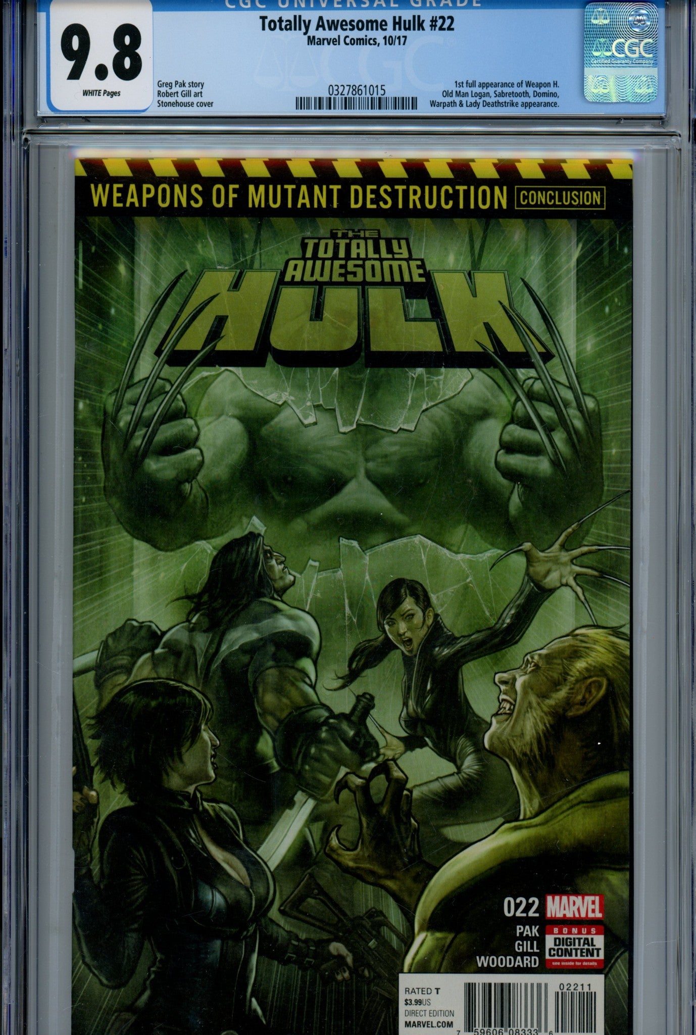 Totally Awesome Hulk 22 CGC 9.8 (2017)