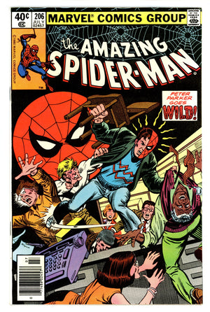 The Amazing Spider-Man Vol 1 206 VF (8.0) (1980) Newsstand