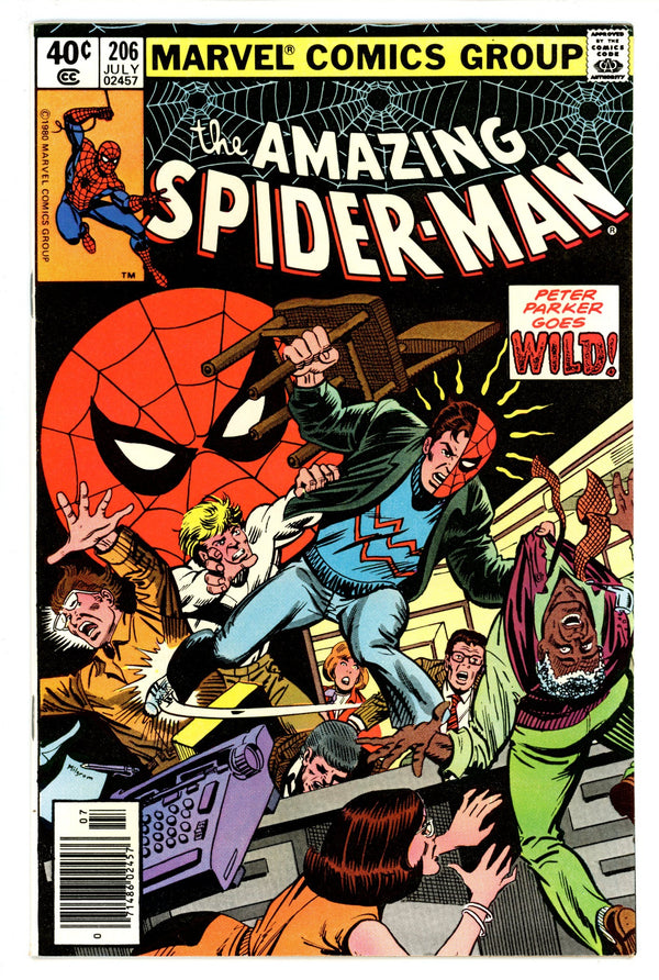 The Amazing Spider-Man Vol 1 206 VF (8.0) (1980) Newsstand