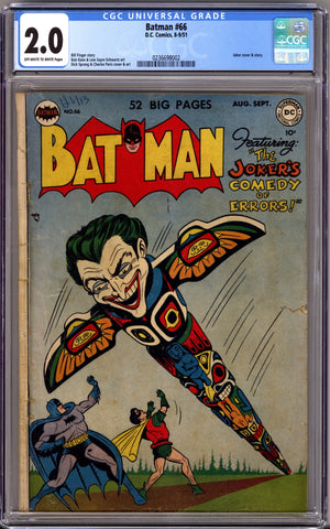 Batman Vol 1 66 CGC 2.0 (GD) (1951) 