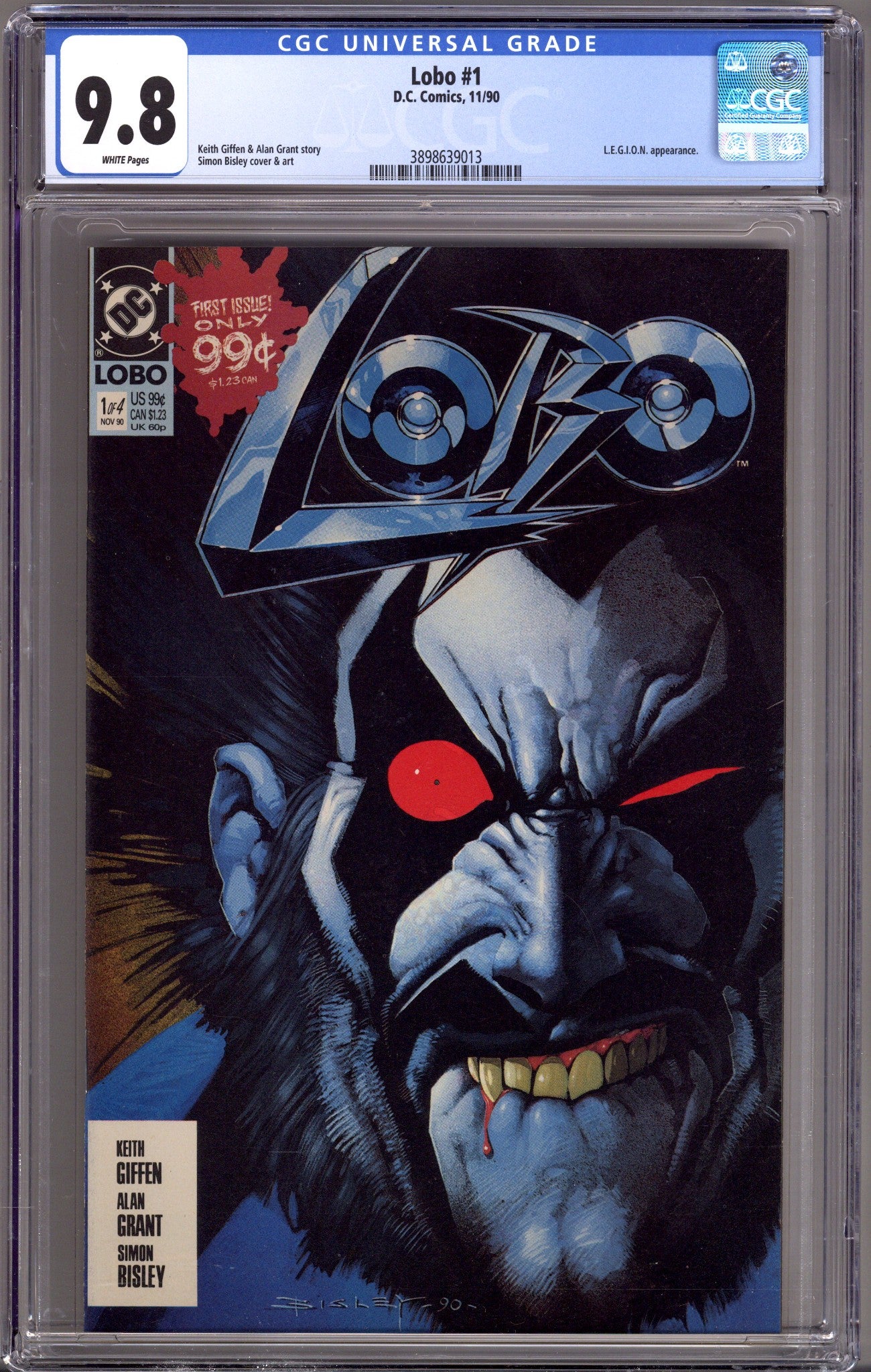 Lobo Vol 1 1 CGC 9.8 (NM/M) White (1990) 