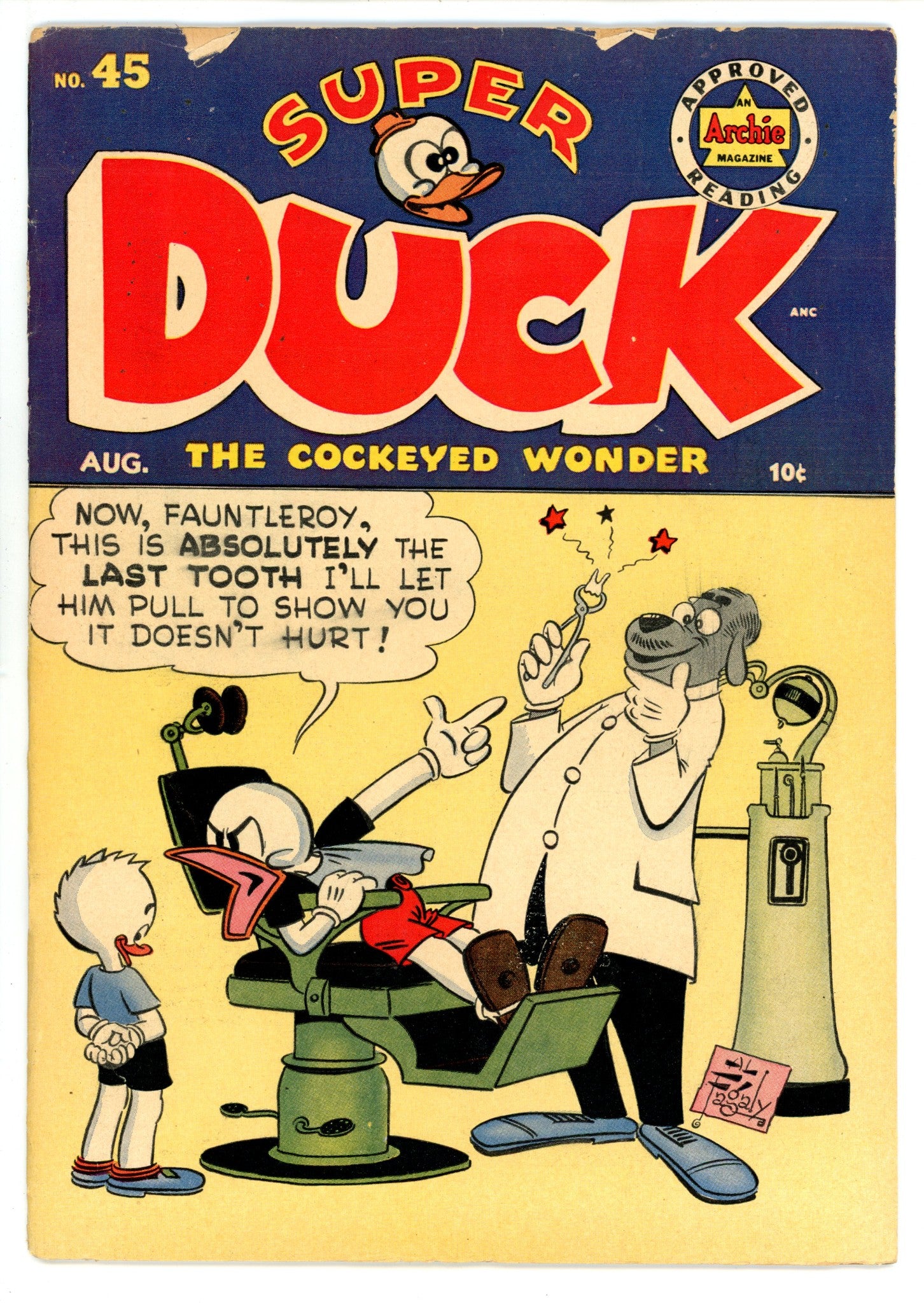 Super Duck Comics 45 VG+ (4.5) (1952) 