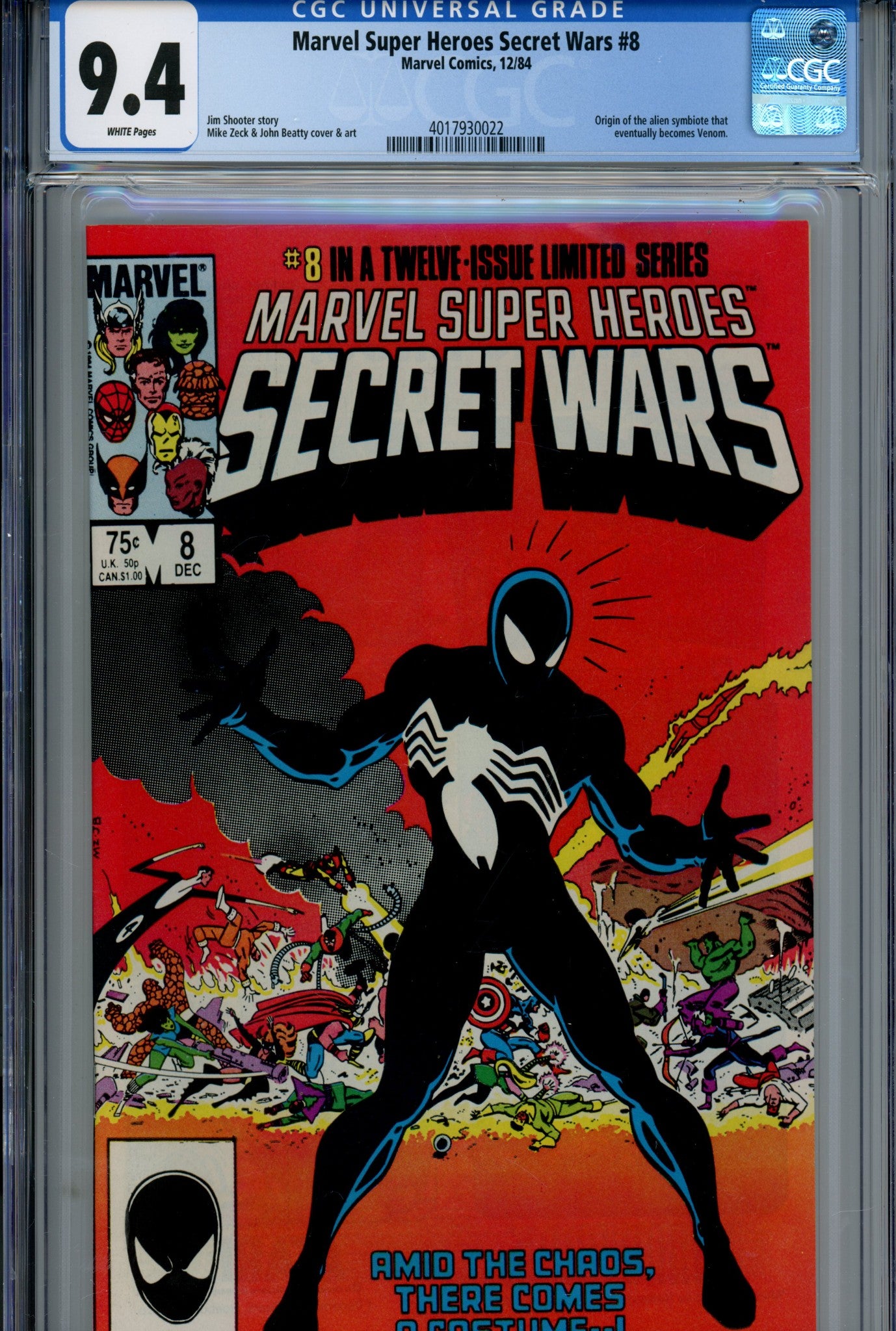 Marvel Super-Heroes Secret Wars 8 CGC 9.4 (1984)