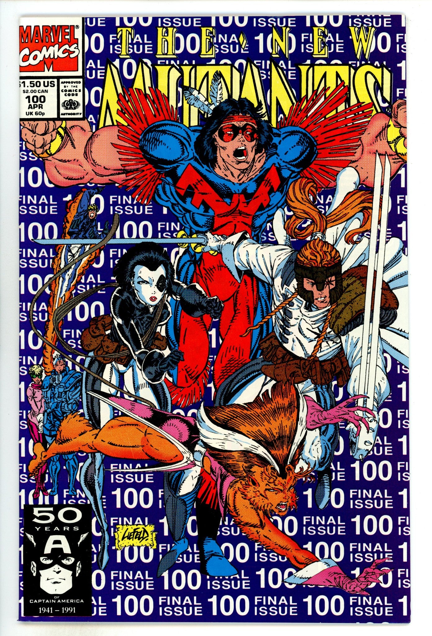 The New Mutants Vol 1 100 VF (8.0) (1991) 