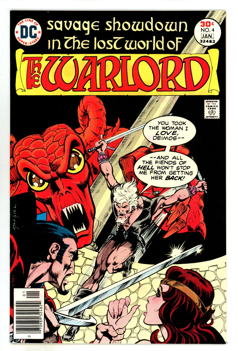 Warlord Vol 1 4 VF/NM (9.0) (1976) 