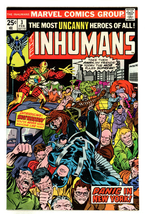 The Inhumans Vol 1 3 VF+ (8.5) (1976)