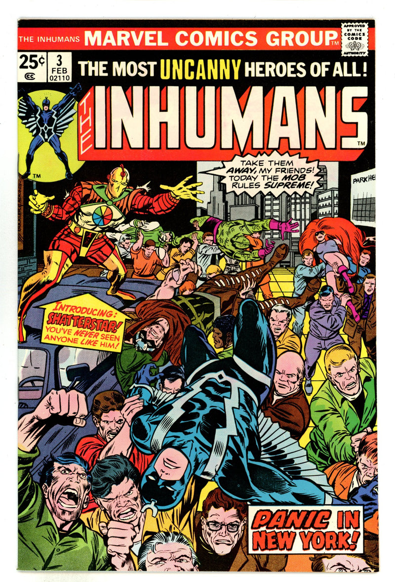 The Inhumans Vol 1 3 VF+ (8.5) (1976) 