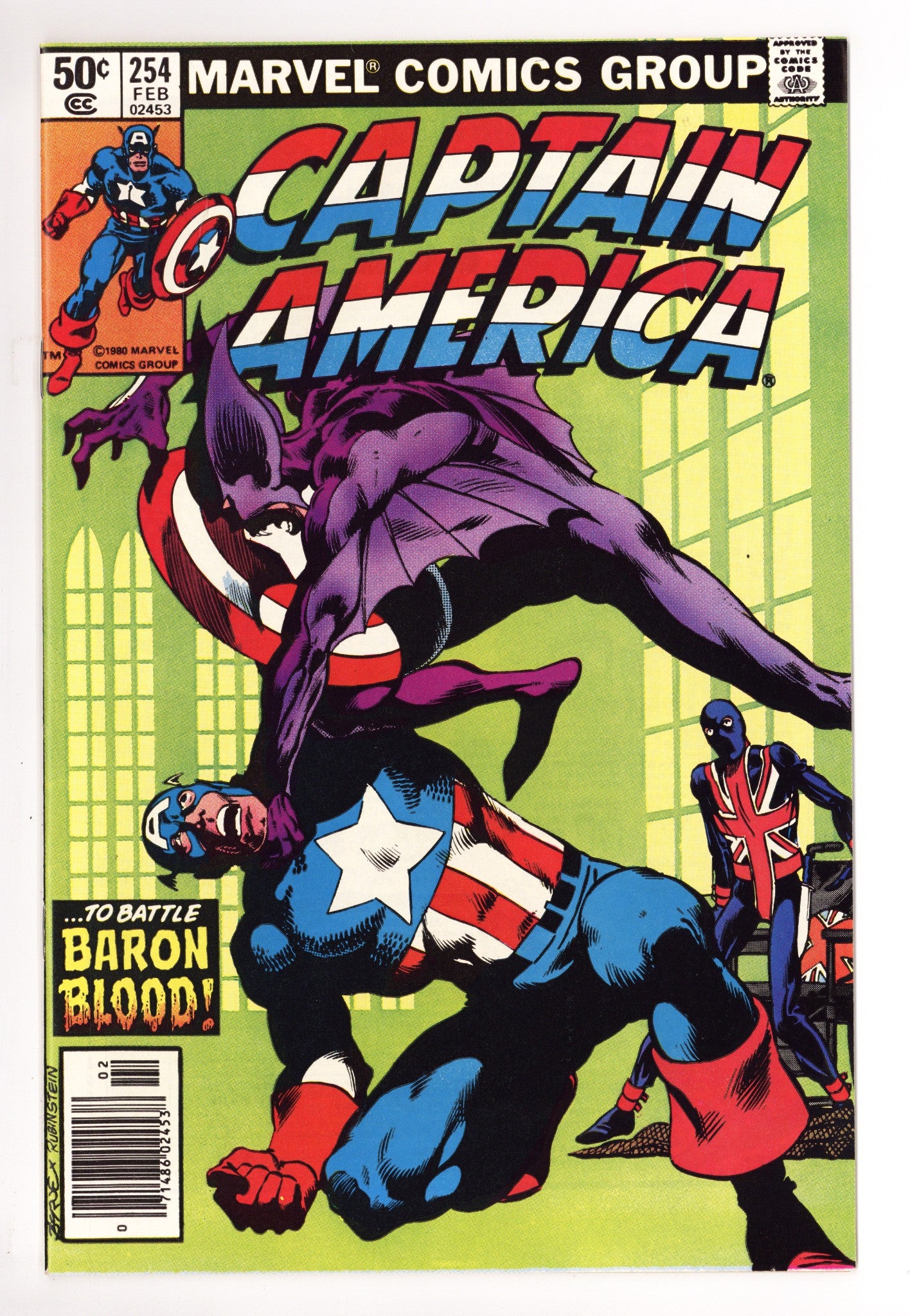 Captain America Vol 1 254 NM- (9.2) (1981) Newsstand 