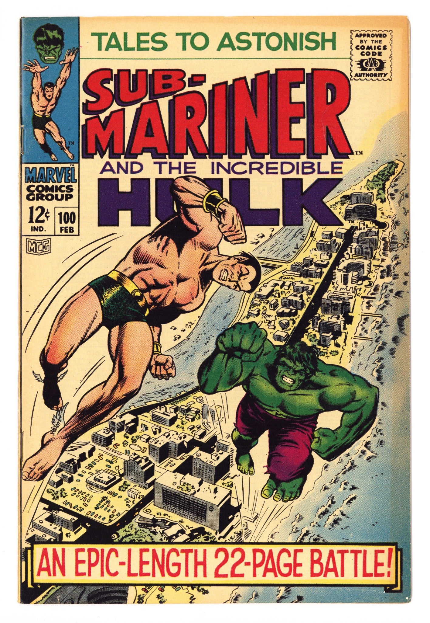 Tales to Astonish Vol 1 100 VF (8.0) (1968) 