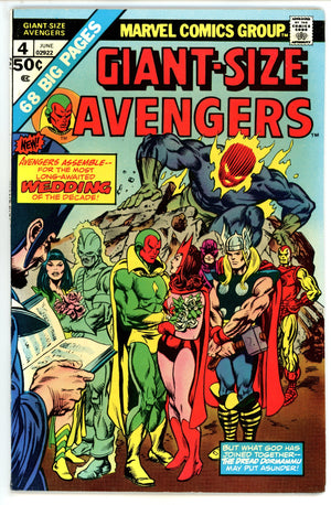 Giant-Size Avengers 4 VF- (7.5) (1975) 