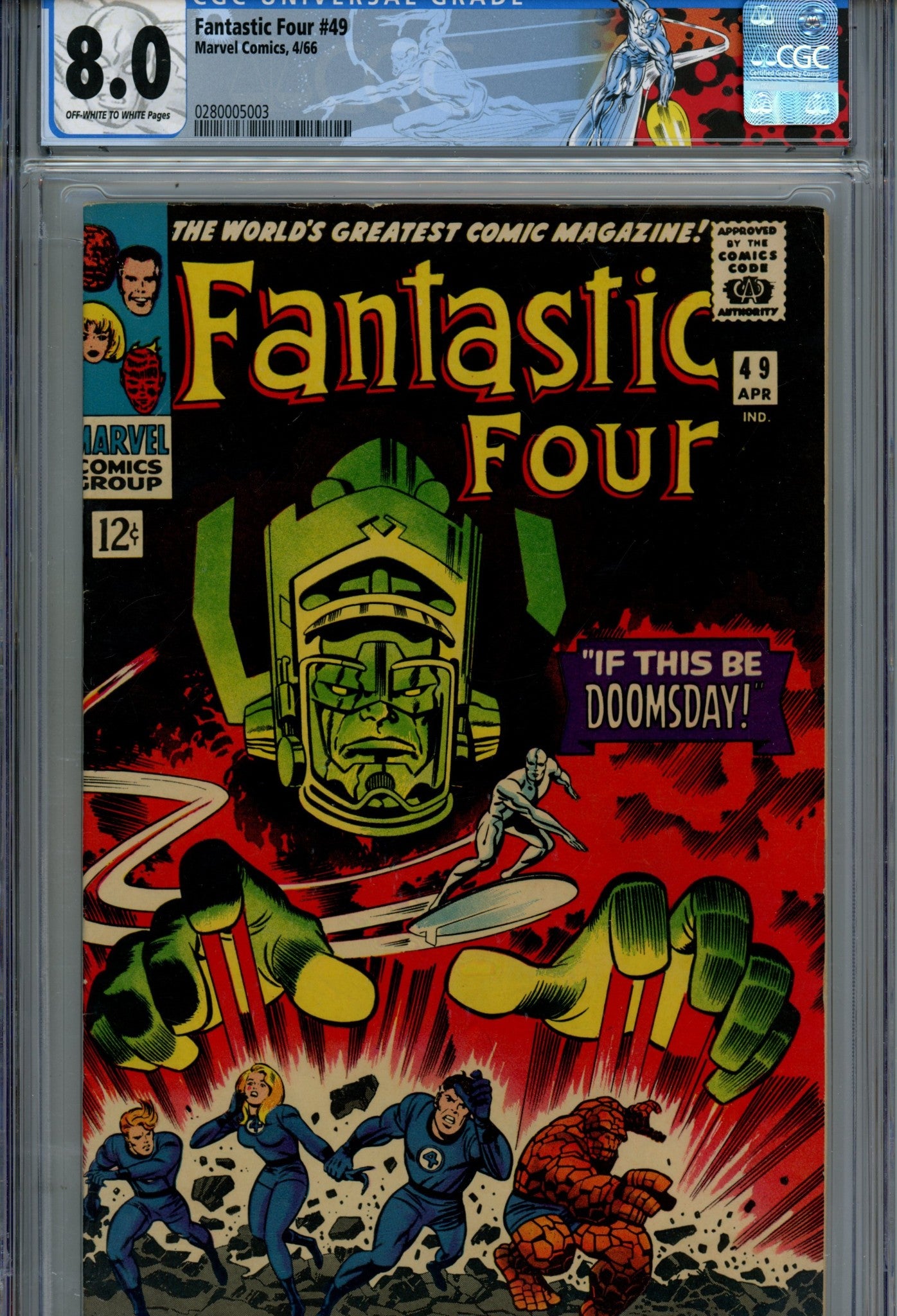 Fantastic Four Vol 1 49 CGC 8.0 (VF) (1966) 