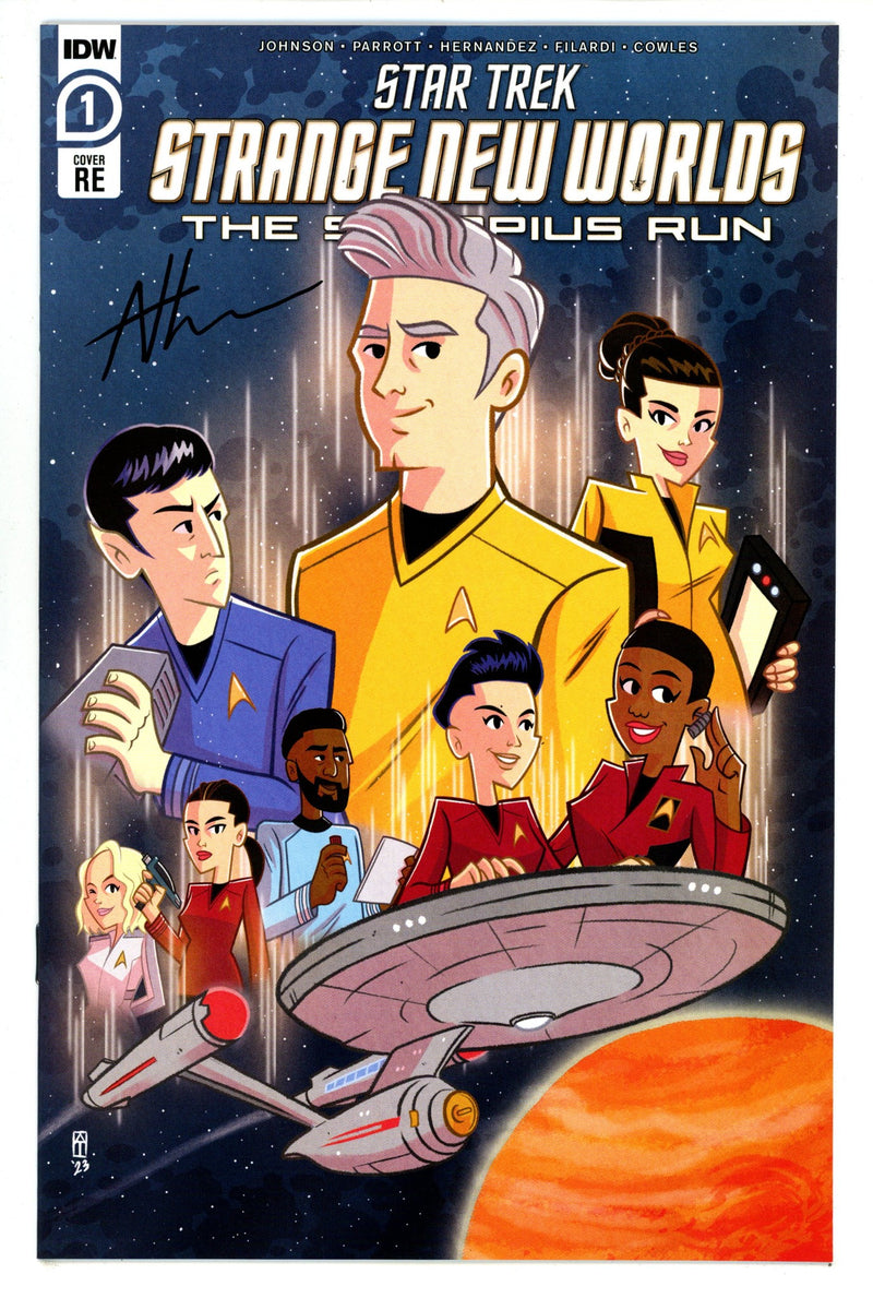 Star Trek: Strange New Worlds - The Scorpius Run 1 High Grade (2023) Thomas Exclusive Variant Signed x1 Cover Andrew Thomas