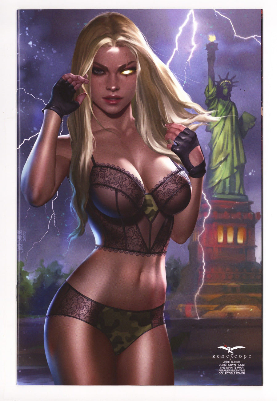 Robyn Hood: Infinite War 1 NM (9.4) (2015) Burns Incentive Variant 