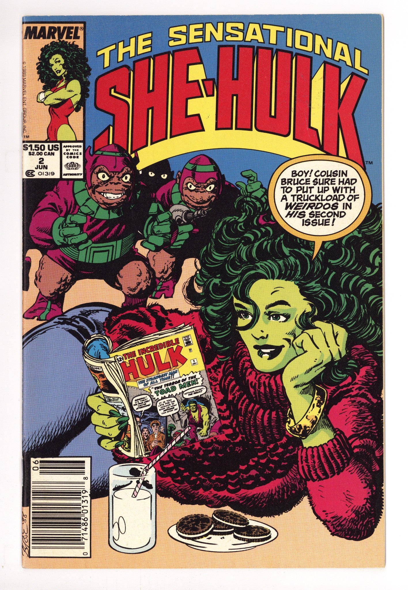 The Sensational She-Hulk 2 Mid Grade (1989) Newsstand 