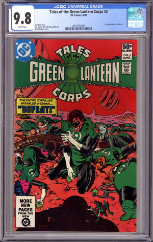Tales of the Green Lantern Corps 2 CGC 9.8 (NM/M) (1981)