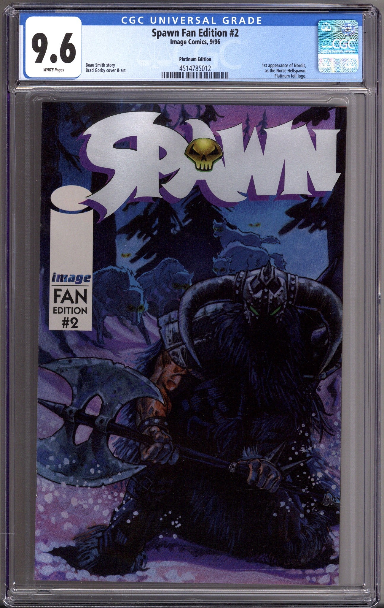 Spawn Fan Edition   2 CGC 9.6 (NM+)   (1996)        