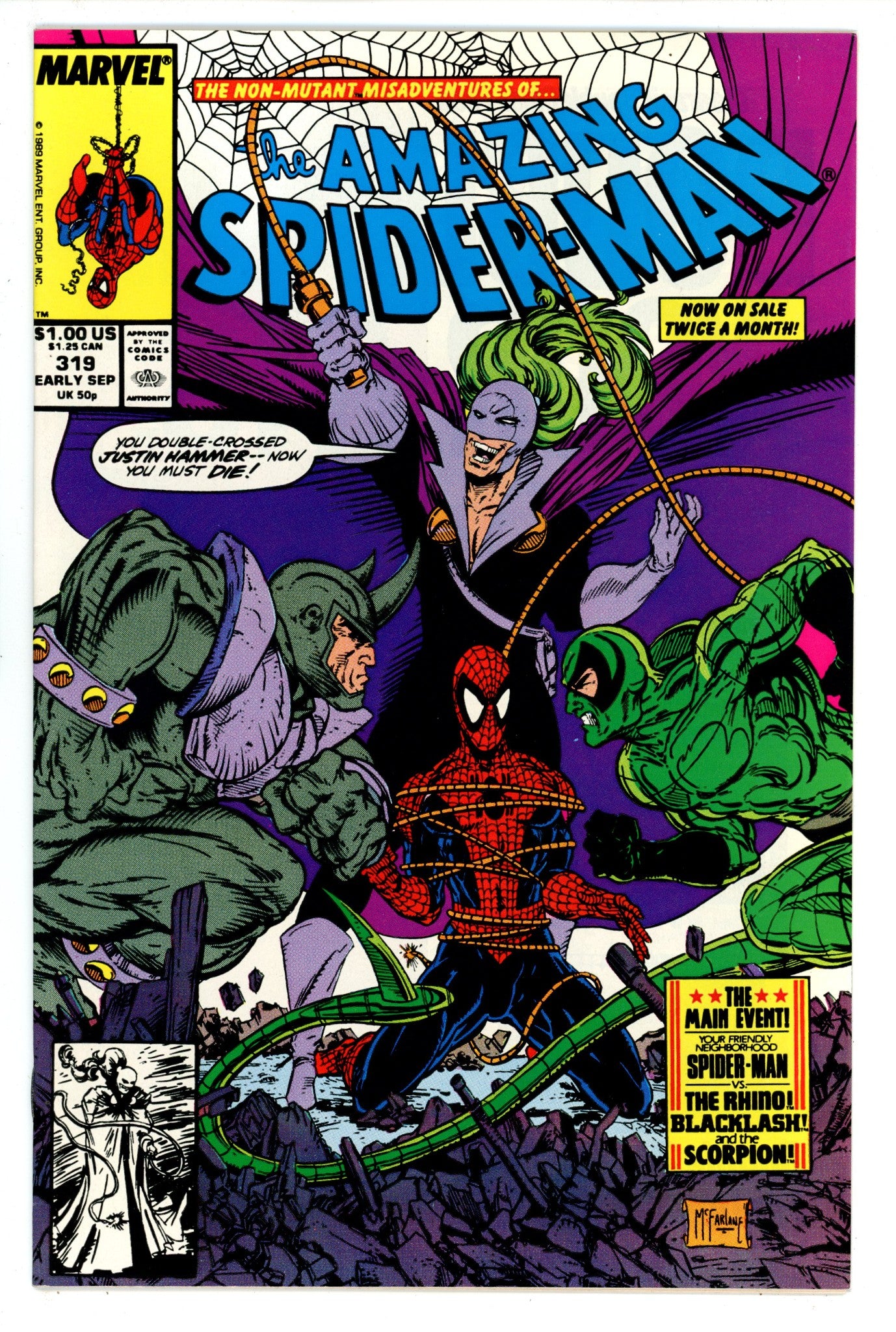 The Amazing Spider-Man Vol 1 319 VF+ (8.5) (1989) 