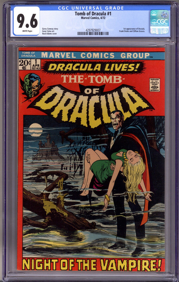 Tomb of Dracula Vol 1 1 CGC 9.6 (NM+) (1972)