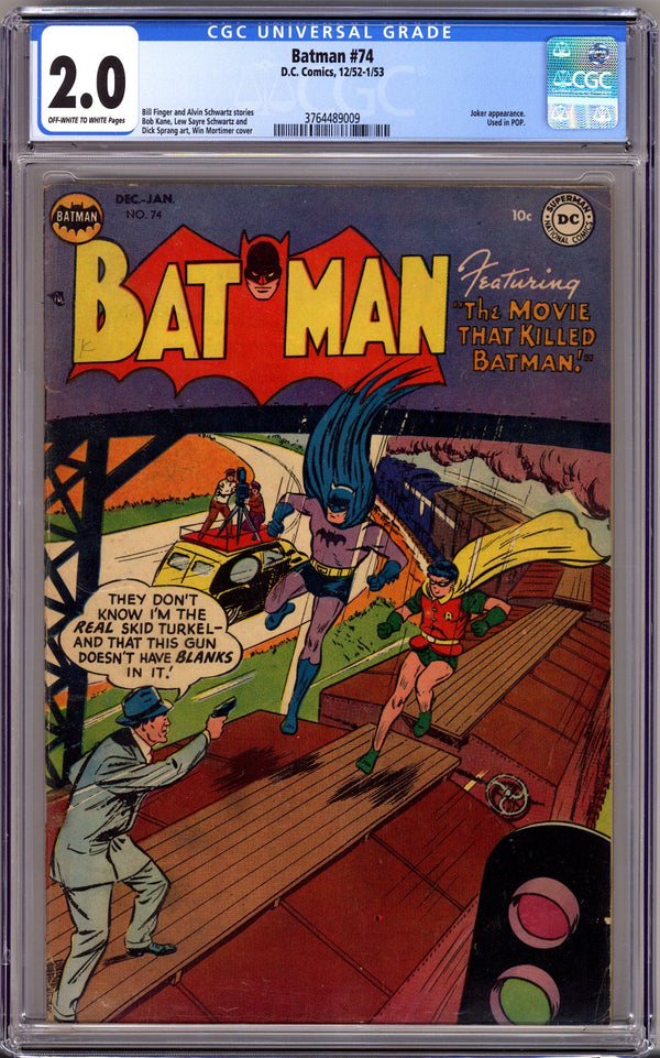 Batman Vol 1 74 CGC 2.0 (GD) (1952)
