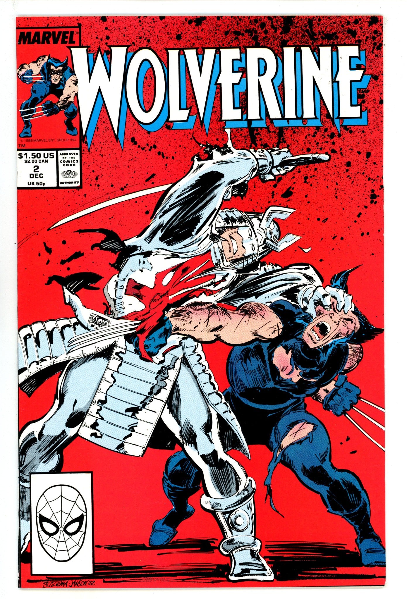 Wolverine Vol 2 2 VF (8.0) (1988) 